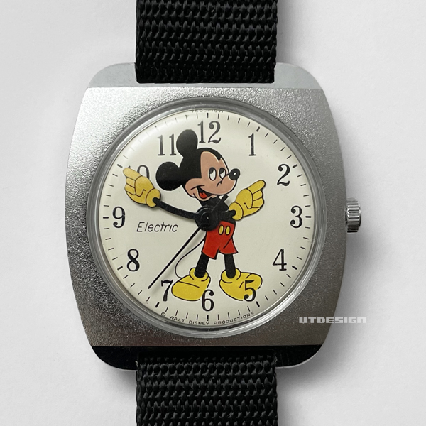公式の 1960年代 TIMEX 電磁テンプ ミッキーマウス オリジナルベルト 腕時計