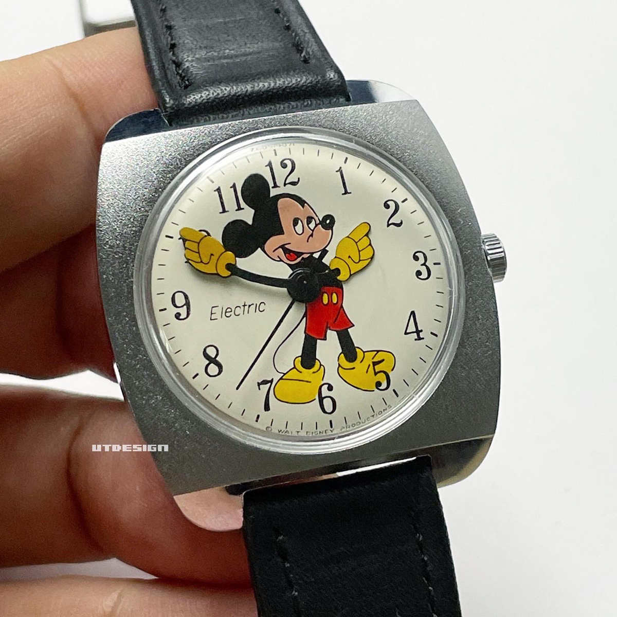 バンドレザー系MICKEY MOUSE ELECTRIC タイメックス ミッキー ディズニー