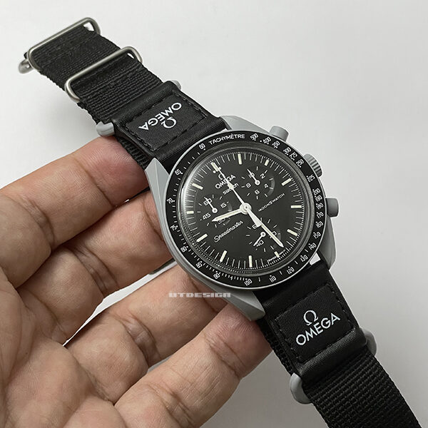 幅は20mmですOMEGA オメガ 純正NATOベルト ブラック - その他