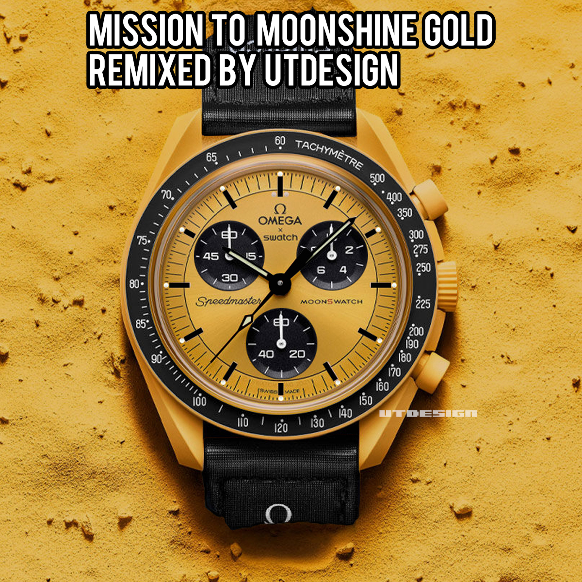 OMEGA x SWATCH / MOONSWATCH-MISSION TO MOONSHINE GOLD remixed by ...